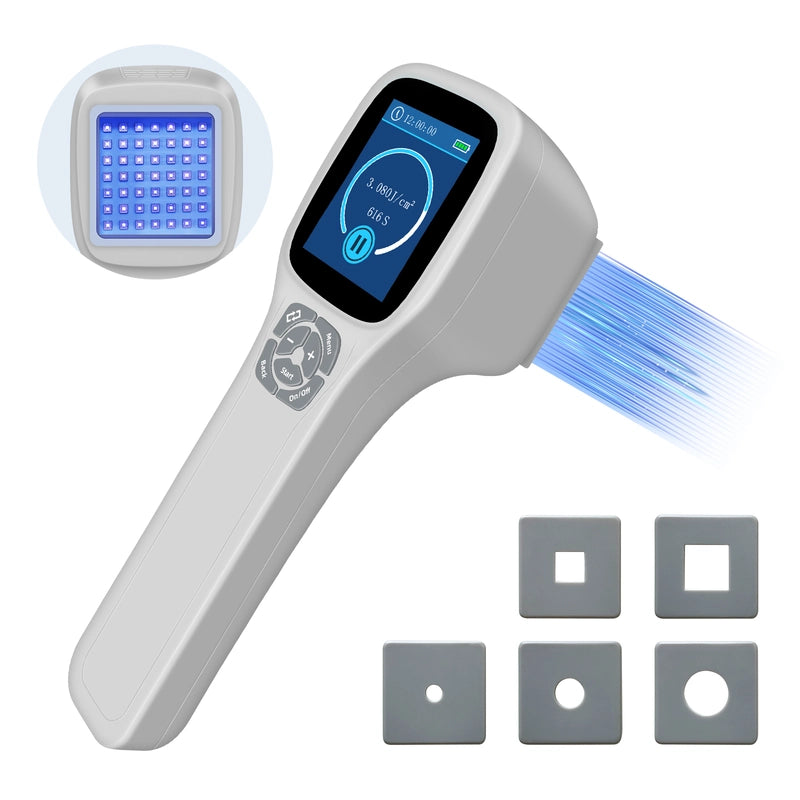 ZJKC Handheld Excimer UVB Light Therapy 308nm Home Phototherapy Device Relief for Vitiligo, Psoriasis & Dermatitis