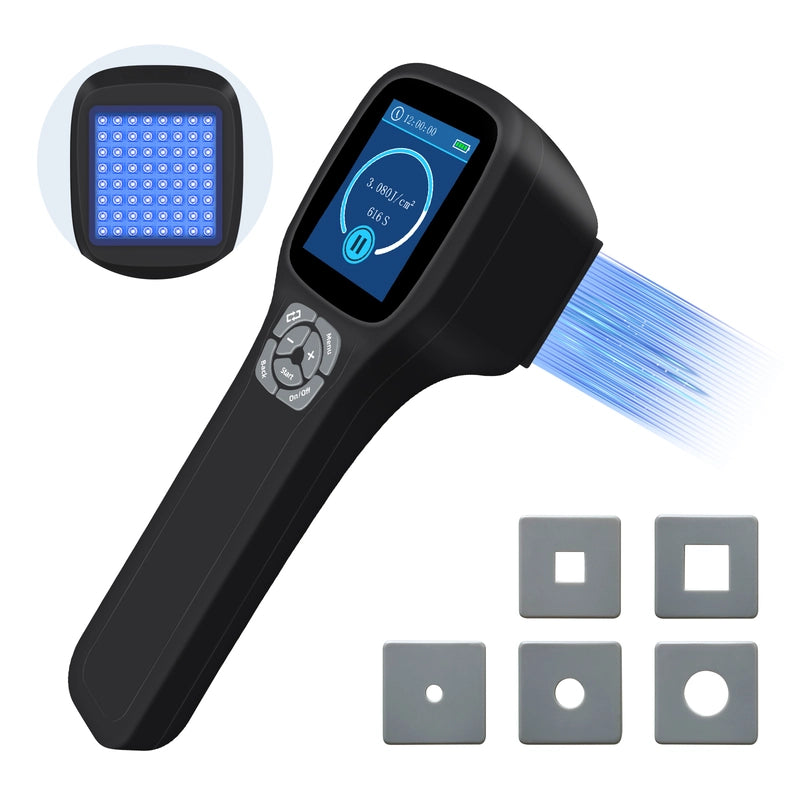 ZJKC Handheld Excimer UVB Light Therapy 308nm Home Phototherapy Device Relief for Vitiligo, Psoriasis & Dermatitis