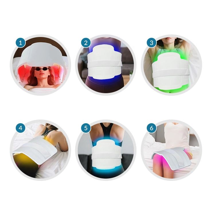Mascarilla facial LED de 7 colores ZJKC para el cuerpo, rejuvenecimiento de la piel, antiedad y arrugas.